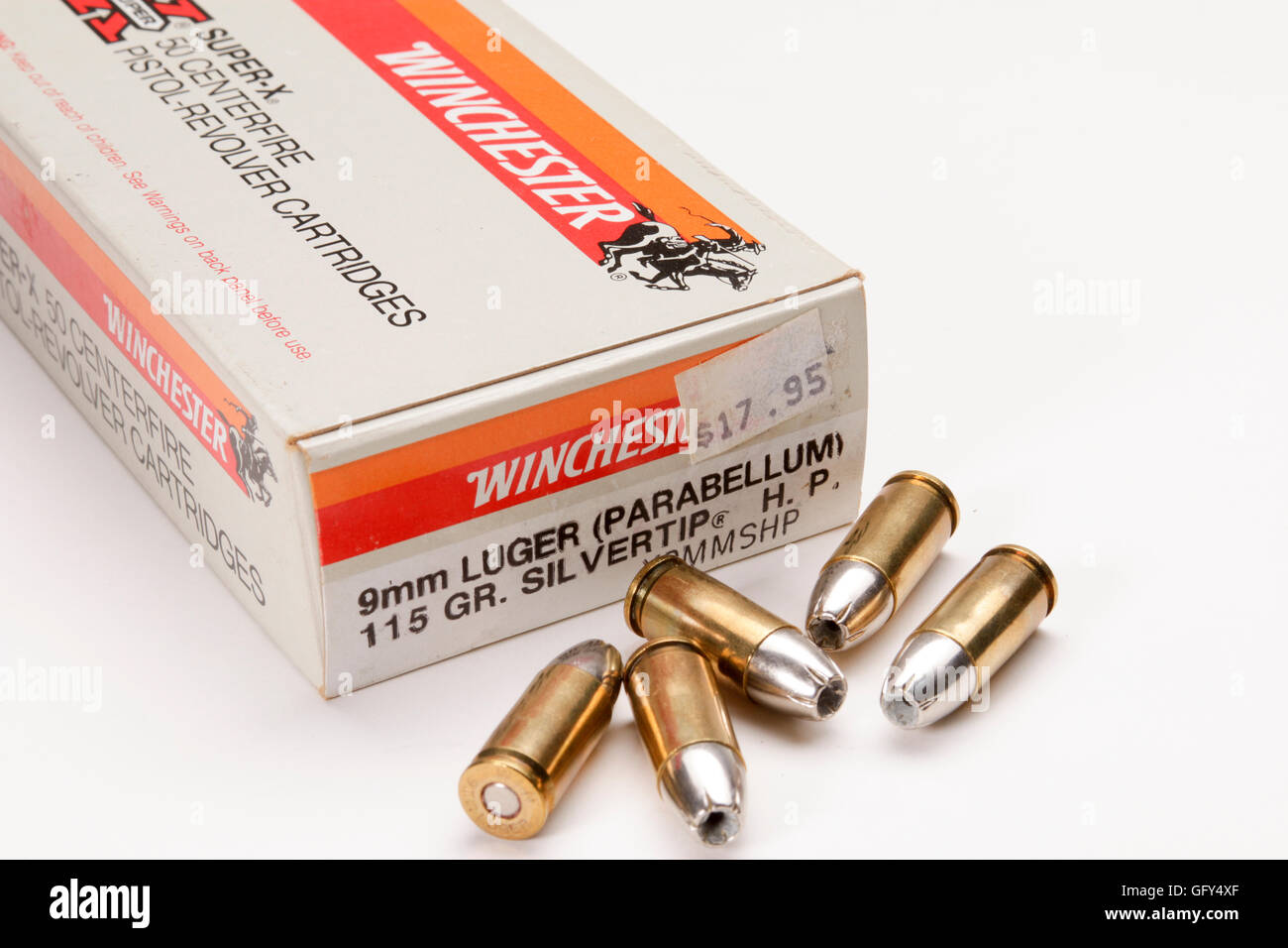 Winchester Silvertip punto cava proiettili Foto Stock