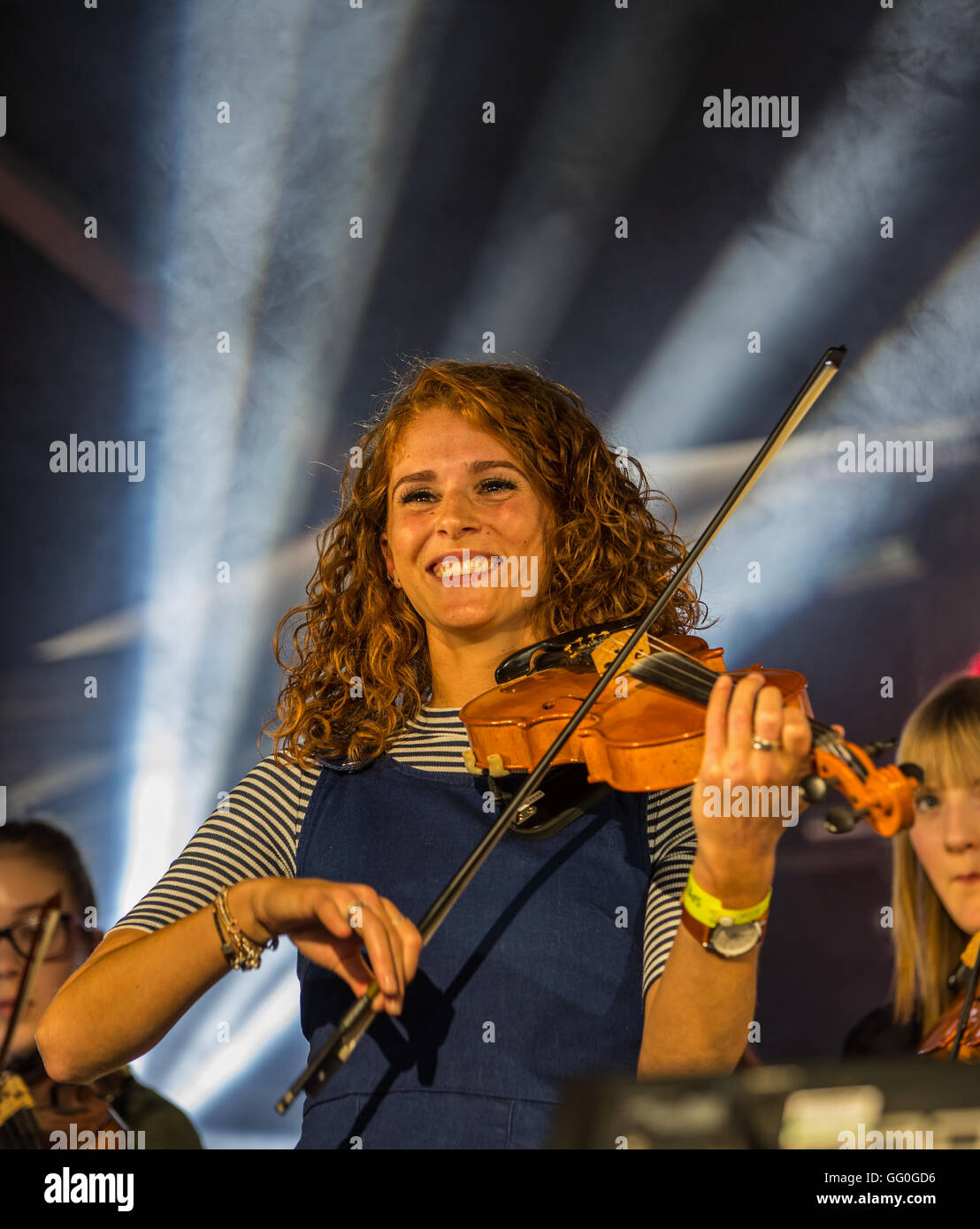 Fochabers Scozia, Regno Unito. Il 31 luglio 2016. Questo è il Fochabers Fiddlers a Speyfest music festival Fochabers, murene, Scozia. Foto Stock