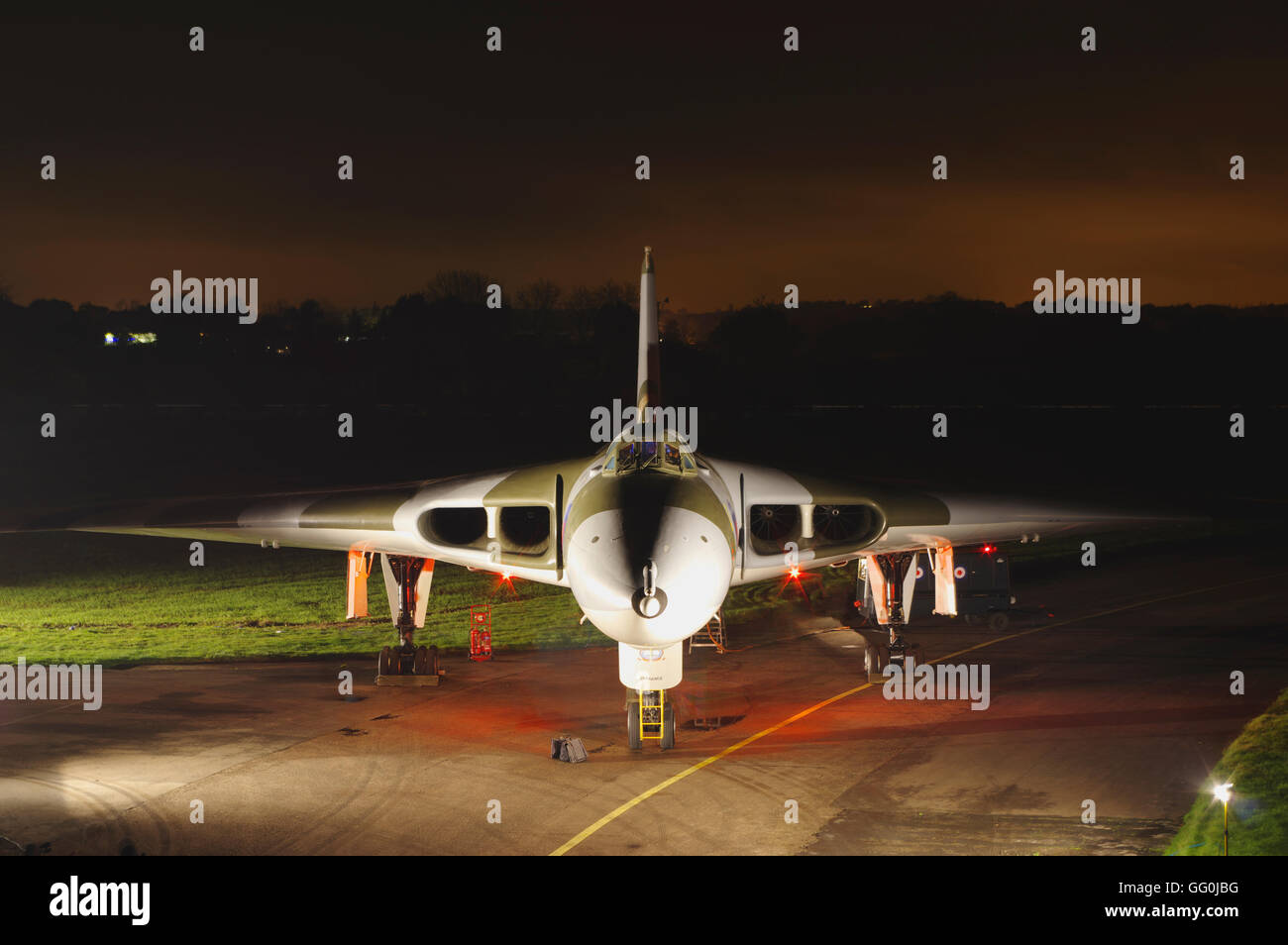 Avro 698 Vulcan B 2, XM655, a Wellesbourne Airfield, Warwickshire, Foto Stock