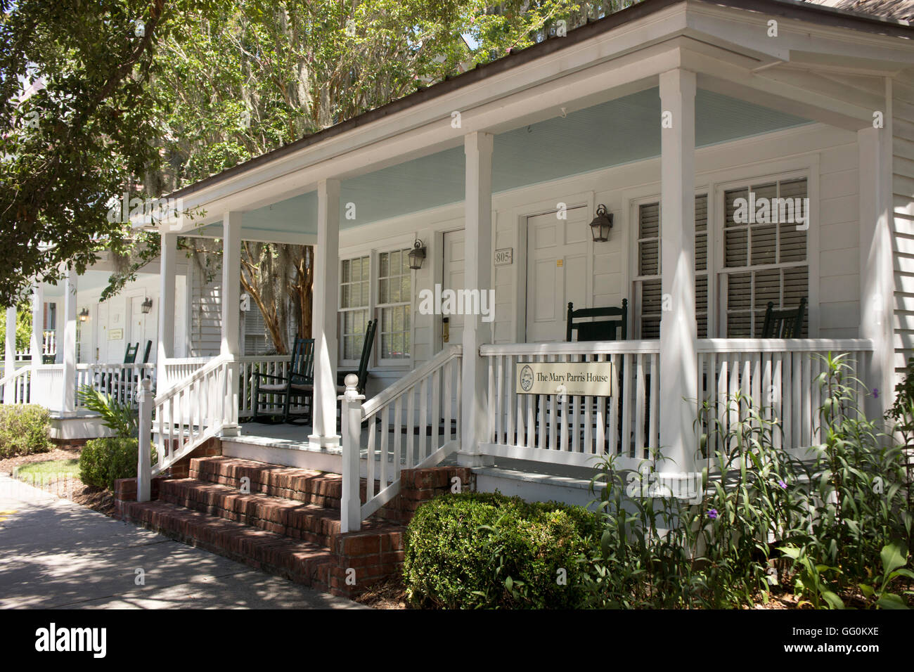 Historic cottages & B&Bs in Beaufort, Beaufort, Carolina del Sud. Foto Stock