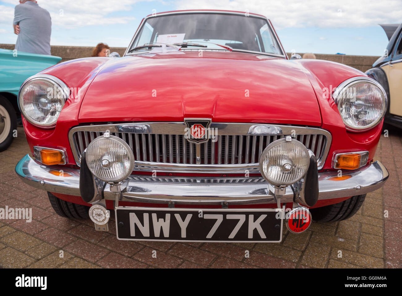 MG Midget estremità anteriore Foto Stock