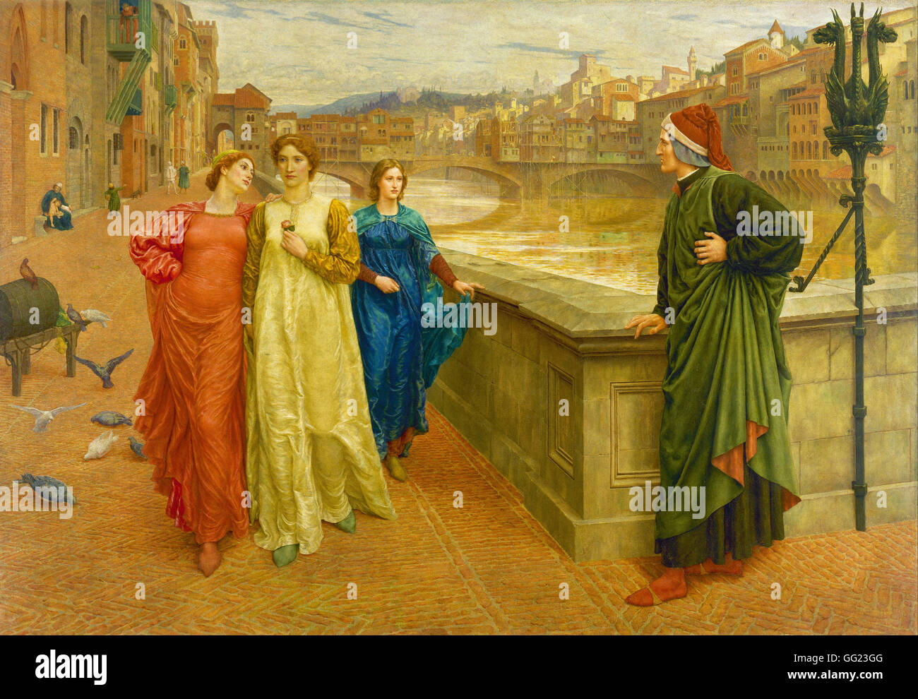 Henry Holiday - Dante e Beatrice Foto Stock