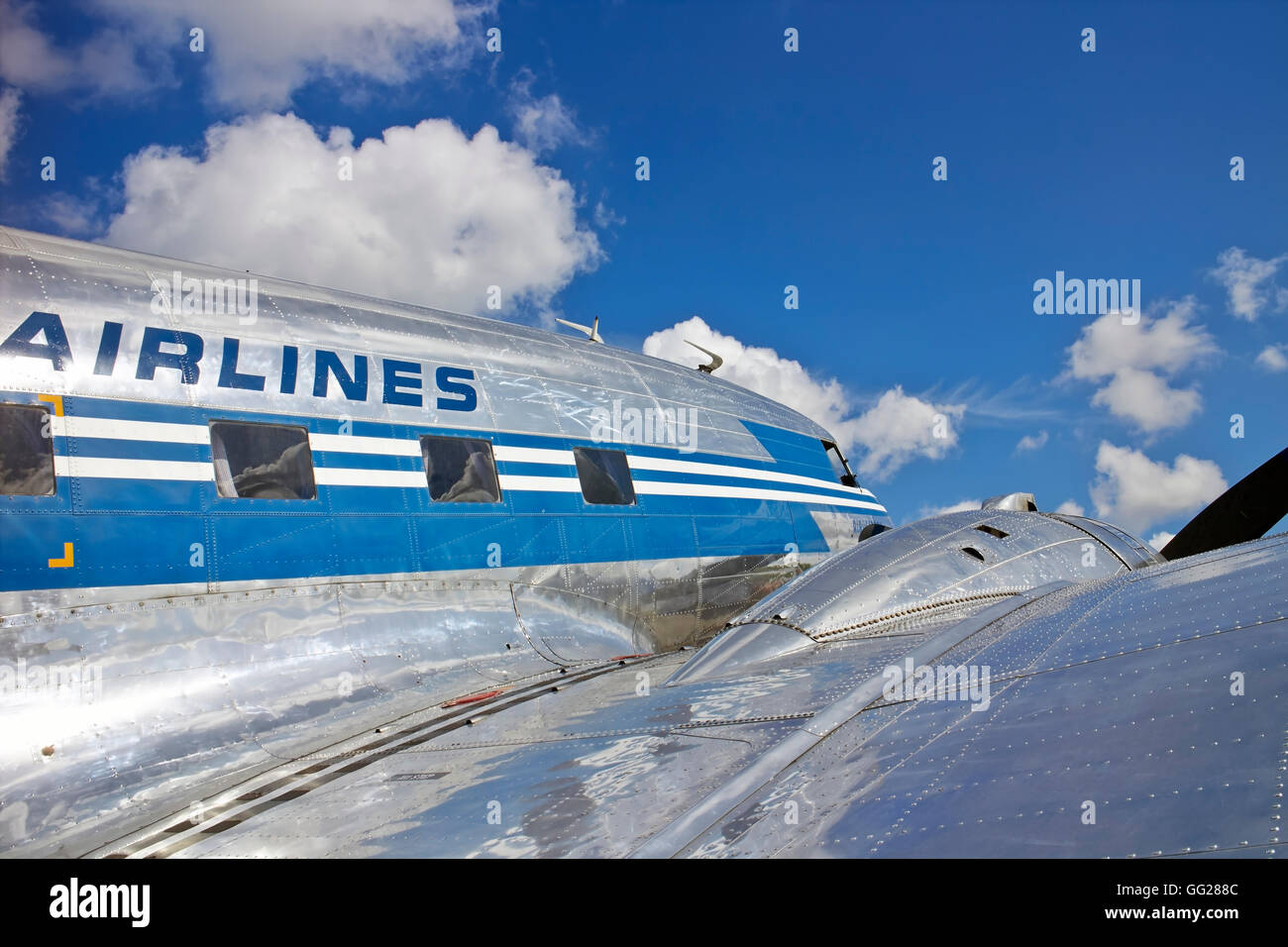 Douglas DC-3 aereo, Finlandia Foto Stock