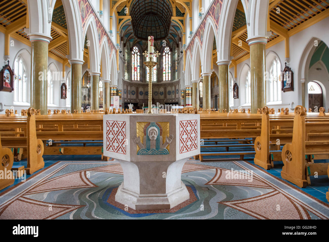 All'interno della cattedrale di St Anne, Belfast Foto Stock