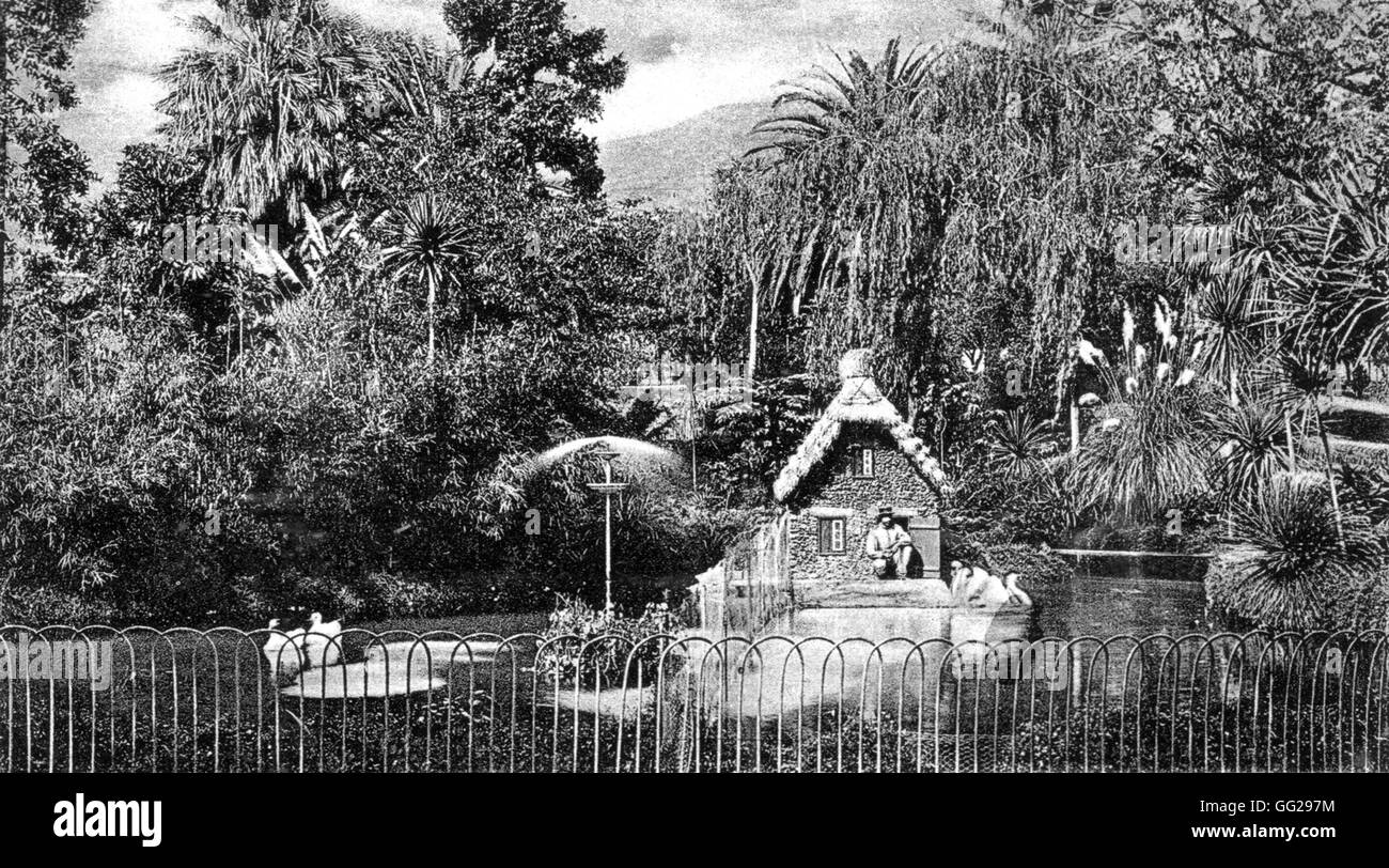 Madera, giardino pubblico intorno 1900 Portogallo Foto Stock