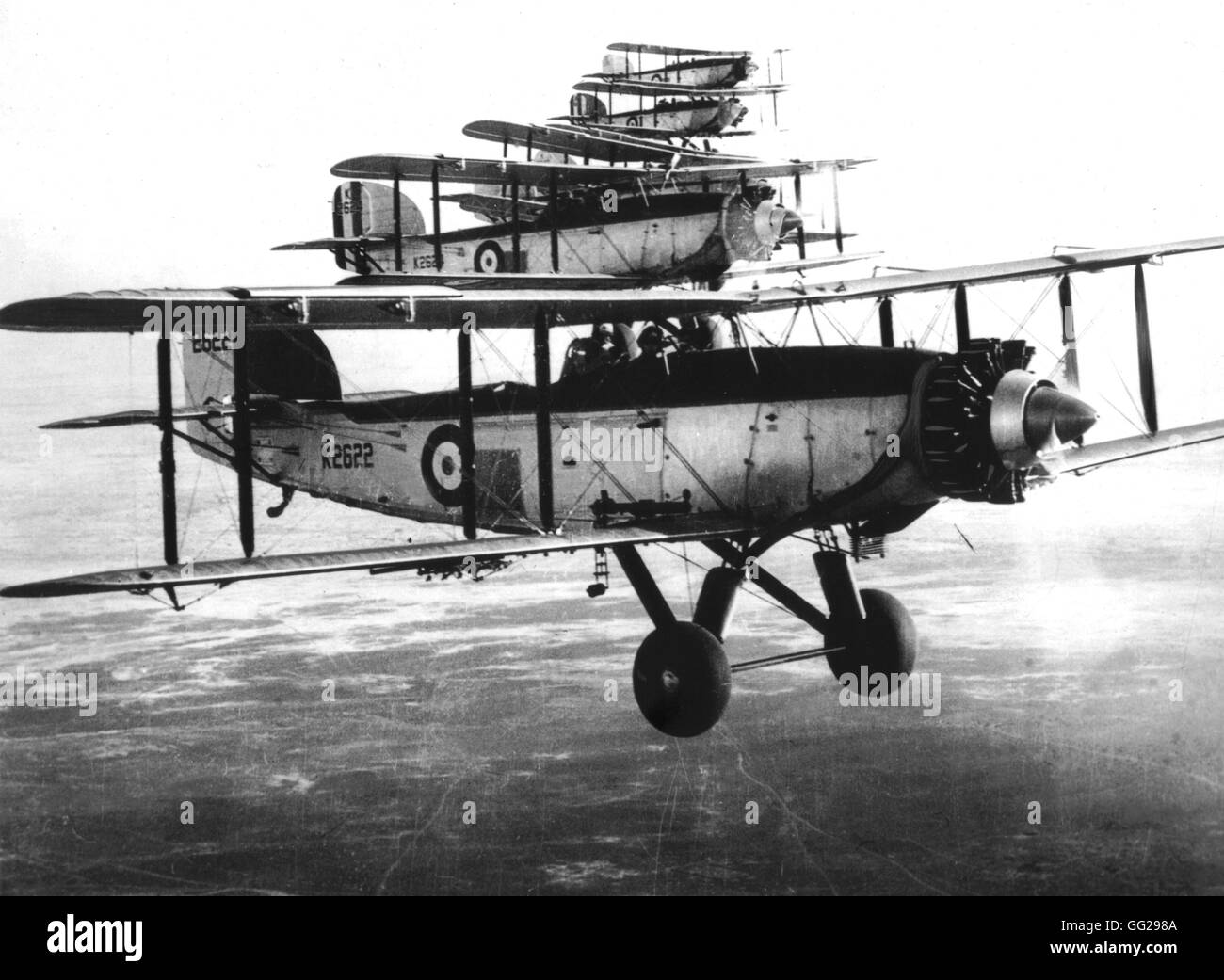 Una squadriglia di volo xx Inghilterra - La Prima Guerra Mondiale Foto Stock