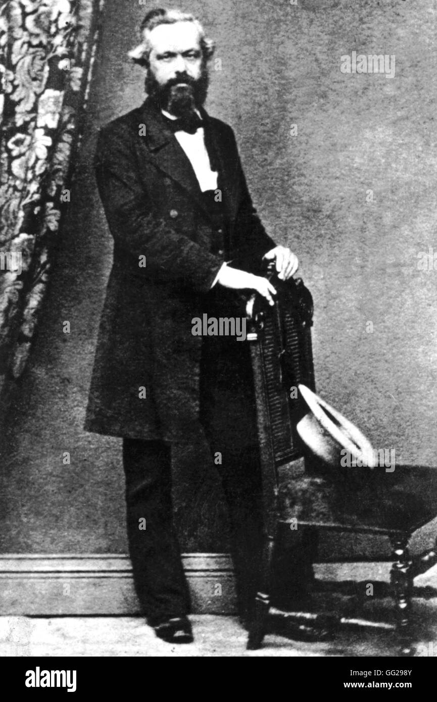 Karl Marx a Londra 1861 Foto Stock