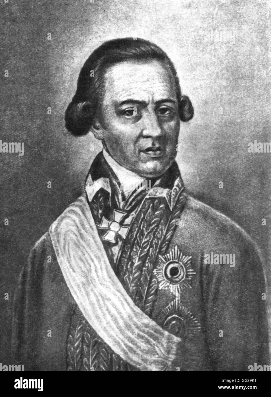 Alexander Pushkin della vita (1799-1837) Ritratto di Abramo Annibale, Pushkin nonno del XIX secolo la Russia Foto Stock Alexander Pushkin della vita (1799-1837) Ritratto di Abramo Annibale, Pushkin nonno del XIX secolo la Russia Foto Stock