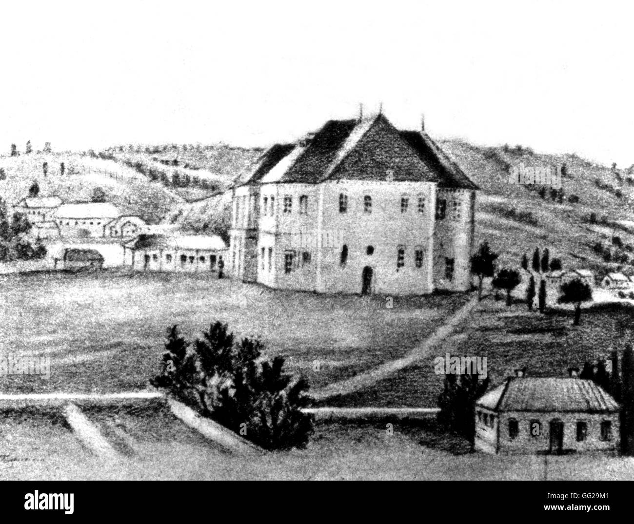 Alexander Pushkin della vita (1799-1837) Kichinev, la casa dove Pushkin fu esiliato del XIX secolo la Russia Foto Stock Alexander Pushkin della vita (1799-1837) Kichinev, la casa dove Pushkin fu esiliato del XIX secolo la Russia Foto Stock