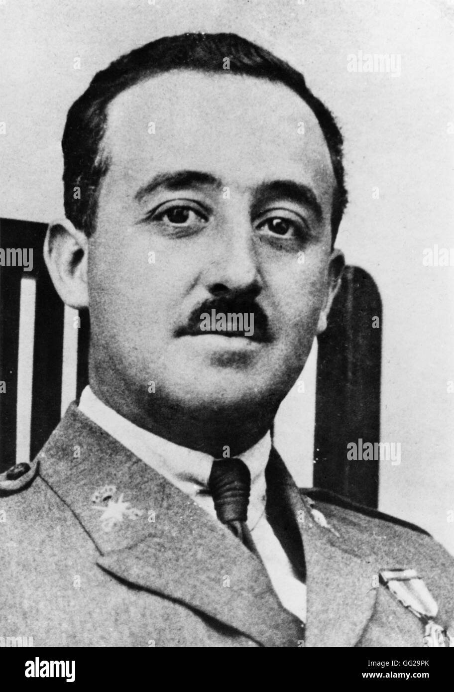 Ritratto del generale Franco in Spagna Agosto 1936 Foto Stock