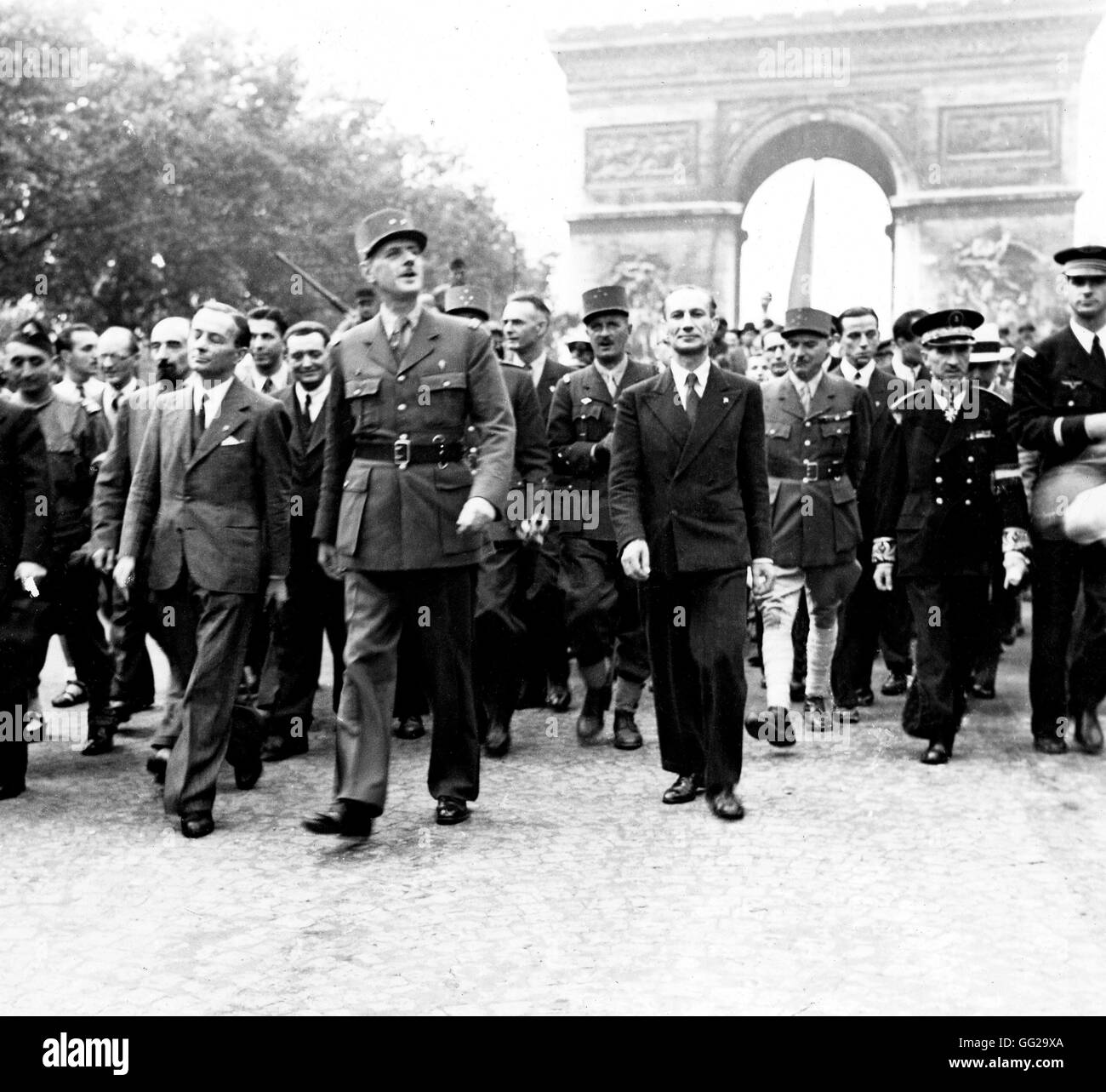 La liberazione di Parigi: la vittoria marzo 1944 Francia, la seconda guerra mondiale la guerra degli archivi nazionali, Washington Foto Stock