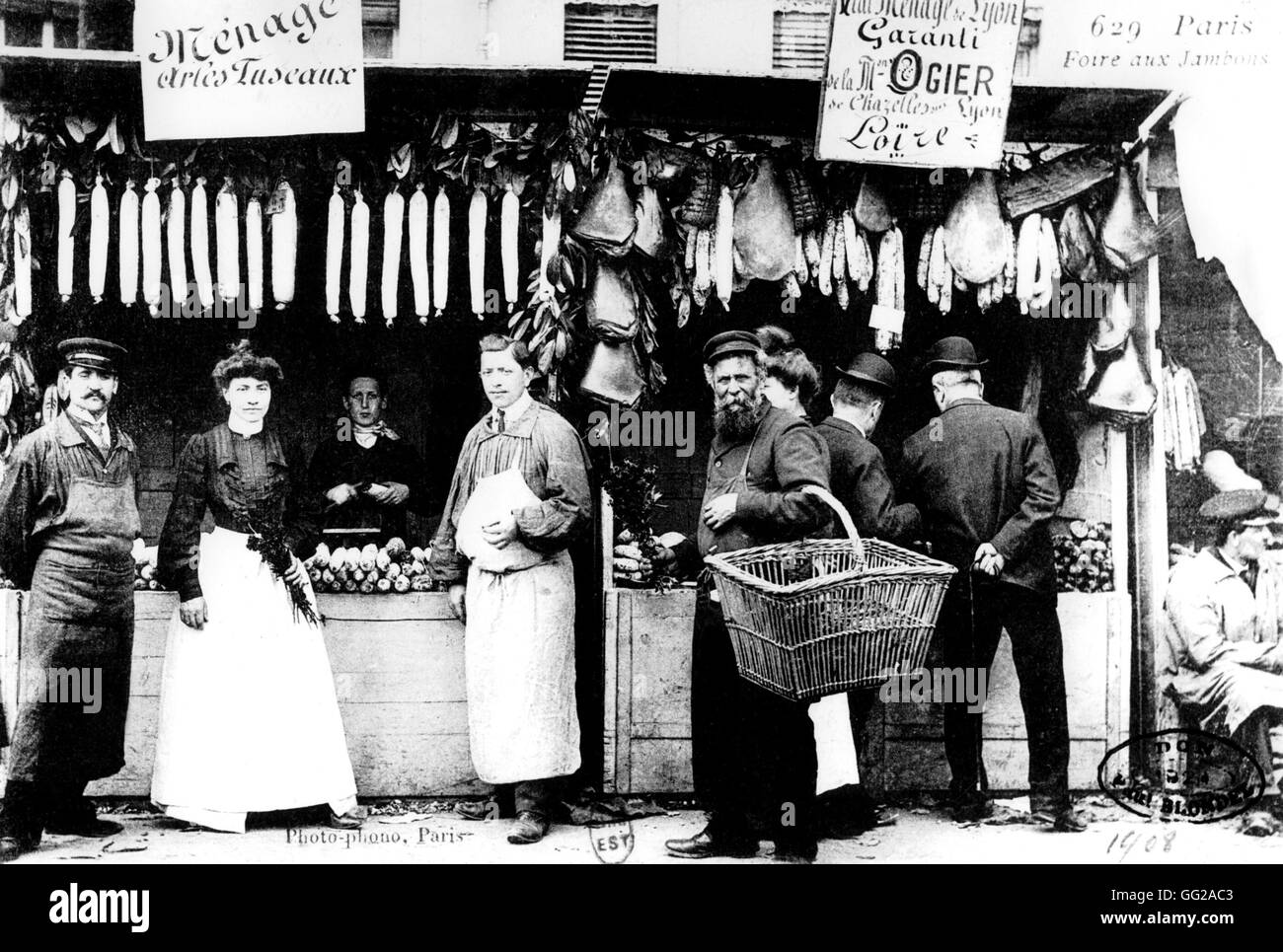 Ham fiera di Parigi 1908 Francia Foto Stock