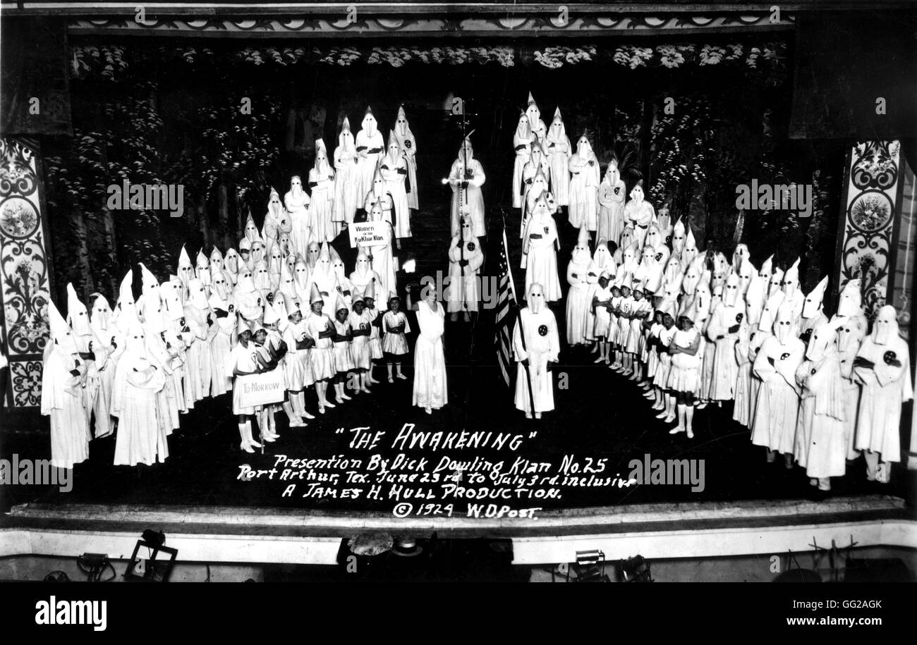 Ku Klux Klan 1924 Stati Uniti Washington. La biblioteca del congresso Foto Stock