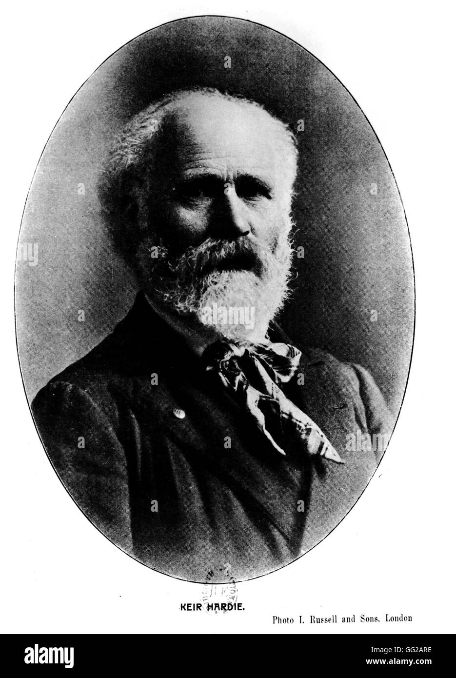 James Keir-Hardie (1856-1915), uno dei fondatori del British movimento operaio in 'Ssocialista Encyclopedia', Tome V del XIX secolo la Germania Berlino. Staatsbibliothek Foto Stock