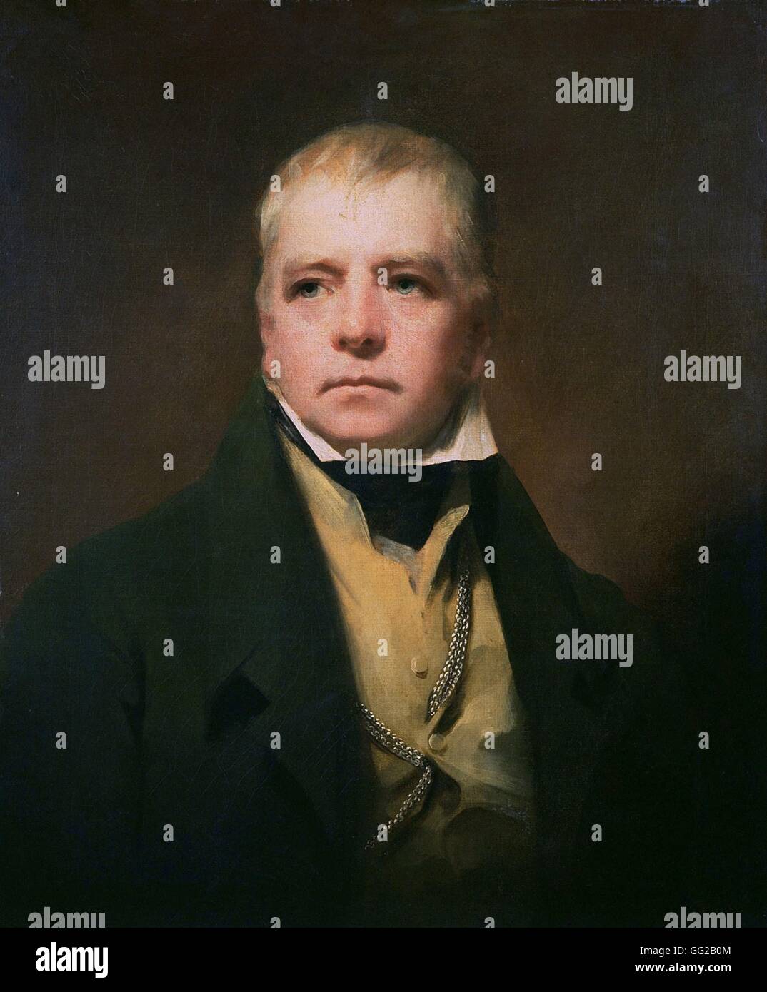 Sir Henry Raeburn scuola scozzese Ritratto di Sir Walter Scott 1822 olio su tela (76,2 x 63,5 cm) Edinburg, Gallerie Nazionali di Scozia Foto Stock