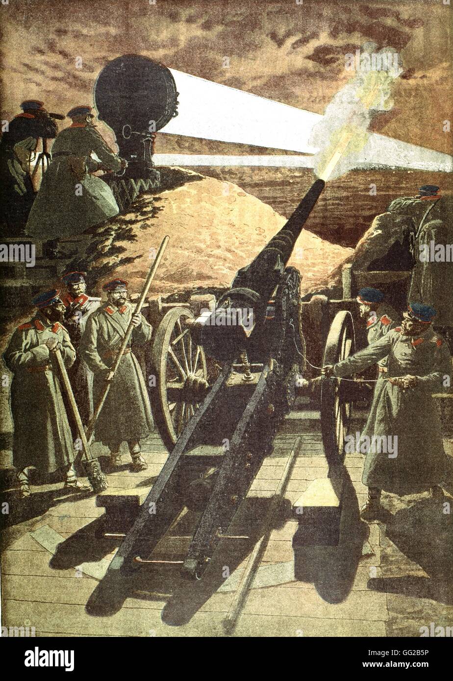 Nuovi bombardamenti su Andric "Le Petit Journal', dicembre 23, 1913 guerra nei Balcani collezione privata Foto Stock