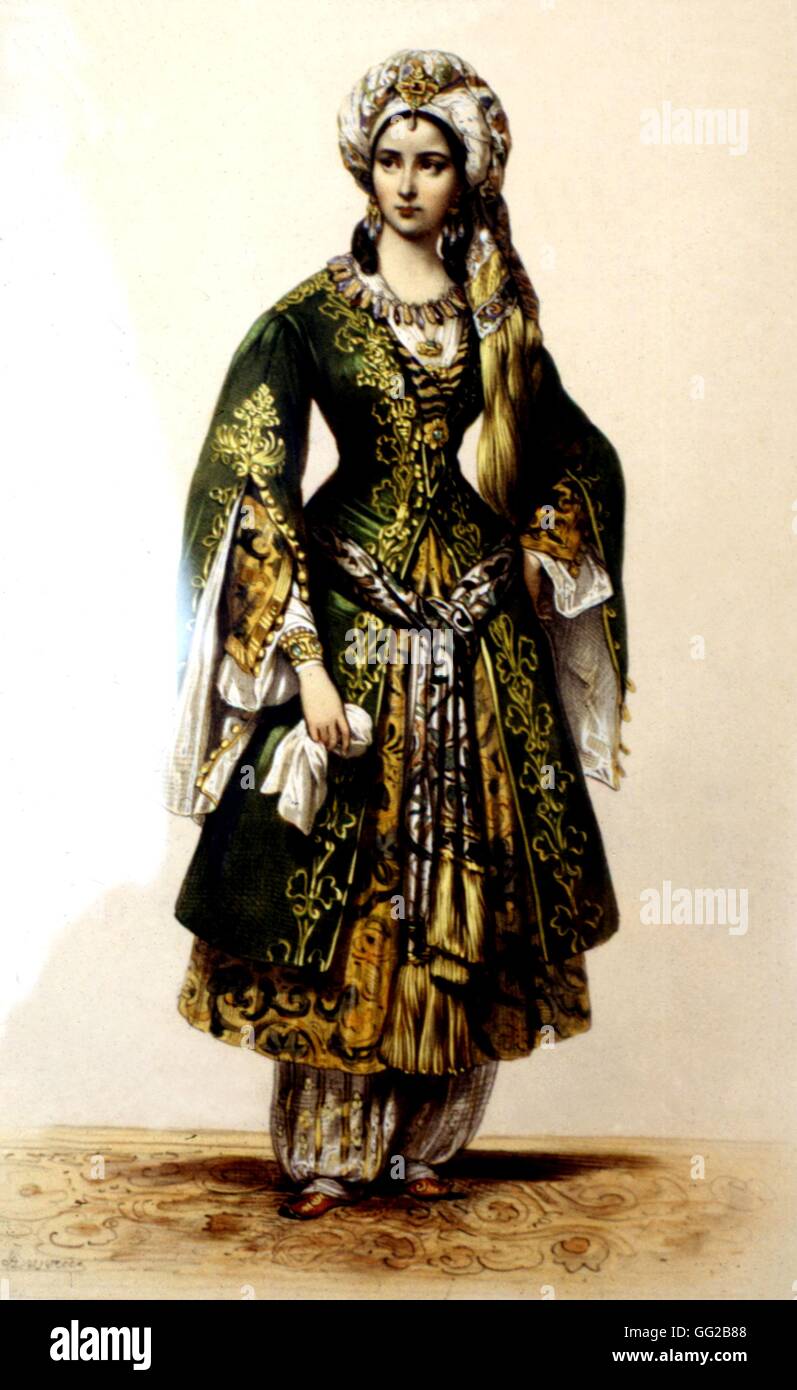 A. Deveria (1800-1857) Rachel nel ruolo di Roxane, eroina di Bajdzet di Racim del XIX secolo in Francia Parigi, Museo Carnavalet Foto Stock