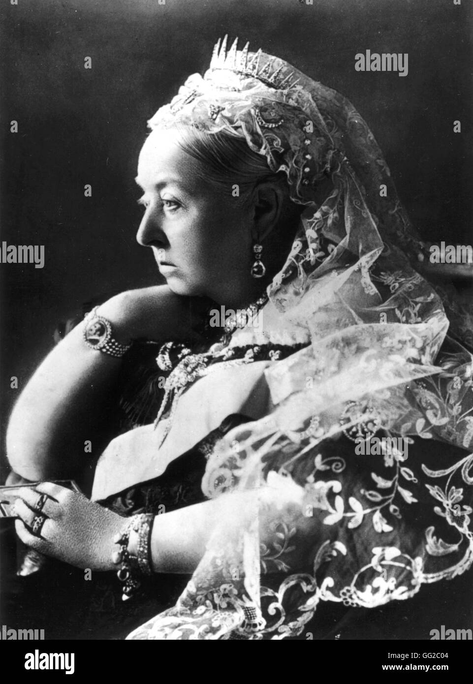 La regina Victoria 1889 Inghilterra Foto Stock