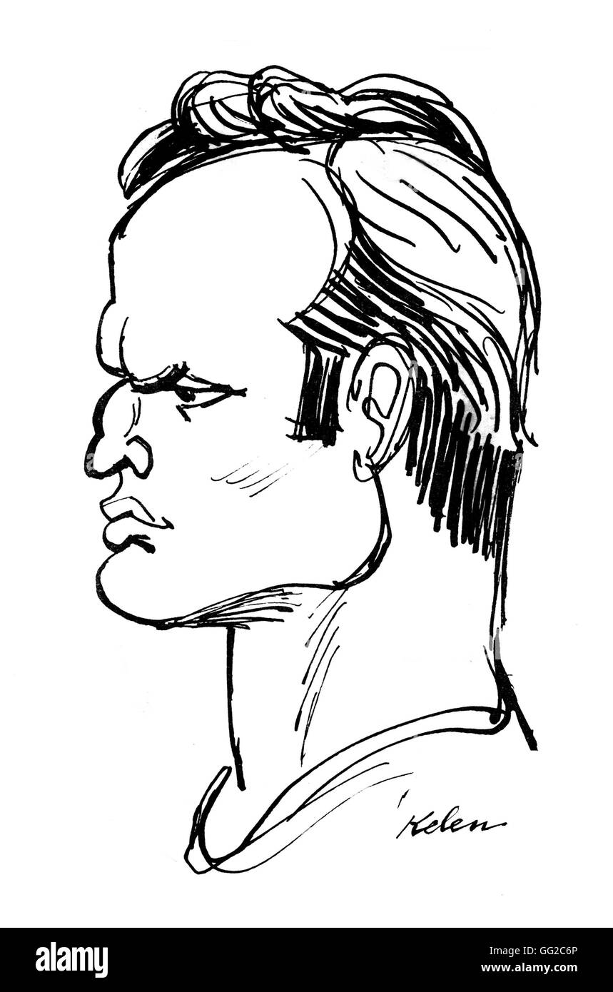 Disegno di Kelen. Ritratto di Marlon Brando del xx secolo Foto Stock