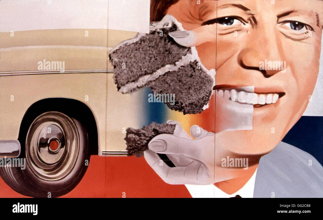 James Rosenquist, "Presidente elezione" (John Kennedy per la campagna, 1960) Pop art 1960 Stati Uniti collezione privata Foto Stock
