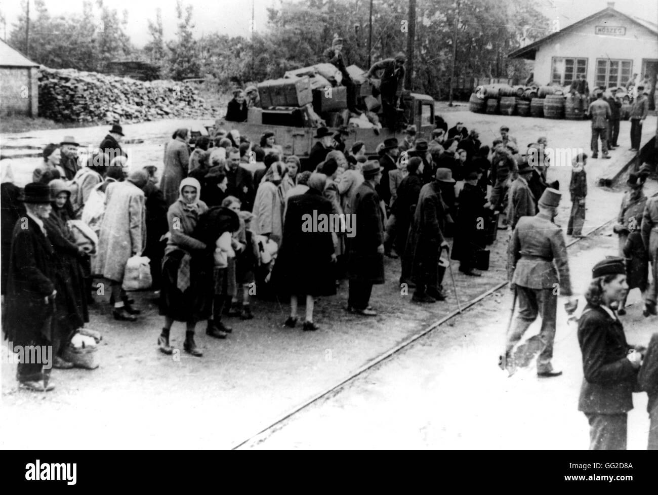 La deportazione degli ebrei in Kossef Settembre 11 1942 II Guerra Mondiale Foto Stock