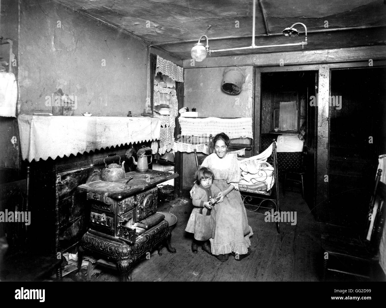 Quarti viventi in New York, in un quartiere di immigrati 1911 Stati Uniti Washington. La biblioteca del congresso Foto Stock