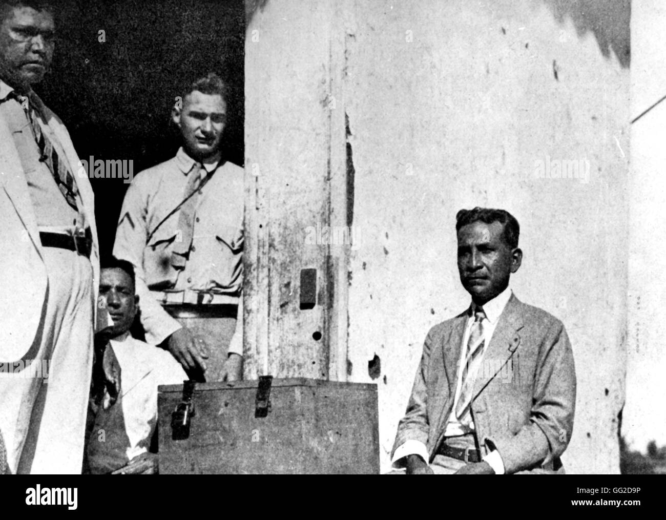 Marines americani il controllo delle elezioni 1928 Nicaragua Washington, D.C. Archivi Nazionali Foto Stock