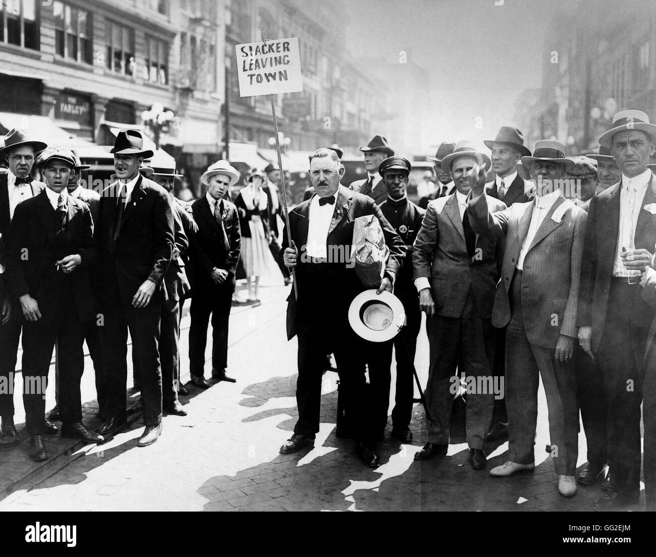 Dimostrazione contro O.D. Dykeman's critiche verso la Croce Rossa Giugno 10, 1918 Stati Uniti, I Guerra Mondiale Washington, archivi nazionali Foto Stock