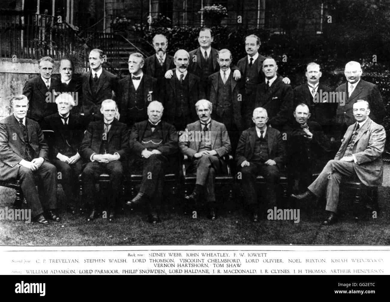 Primo governo laburista in Gran Bretagna 1924 Gran Bretagna Amsterdam. Istituto internazionale Foto Stock