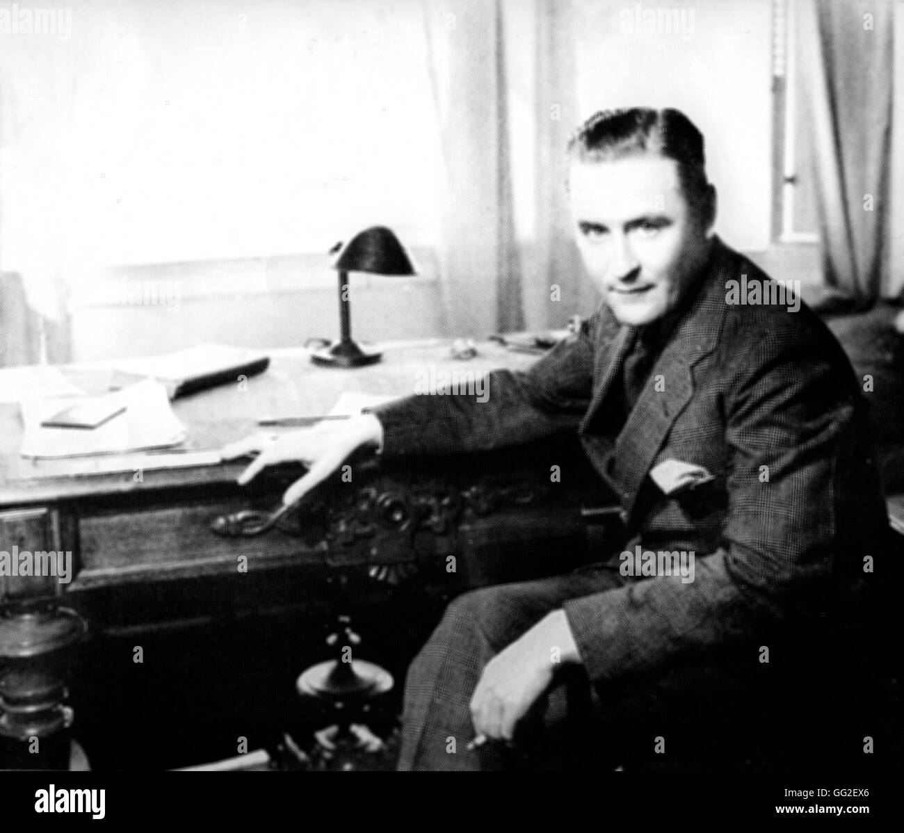 Ritratto di Scott Fitzgerald 1933 Stati Uniti Parigi. Center Benjamin Franklin Foto Stock