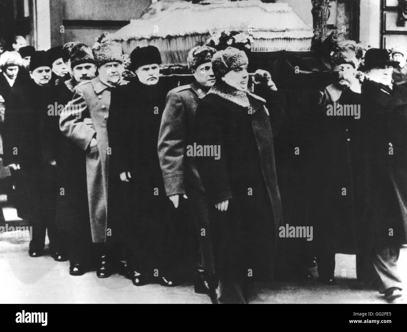 Stalin i funerali del 1938 U.R.S.S. Foto Stock