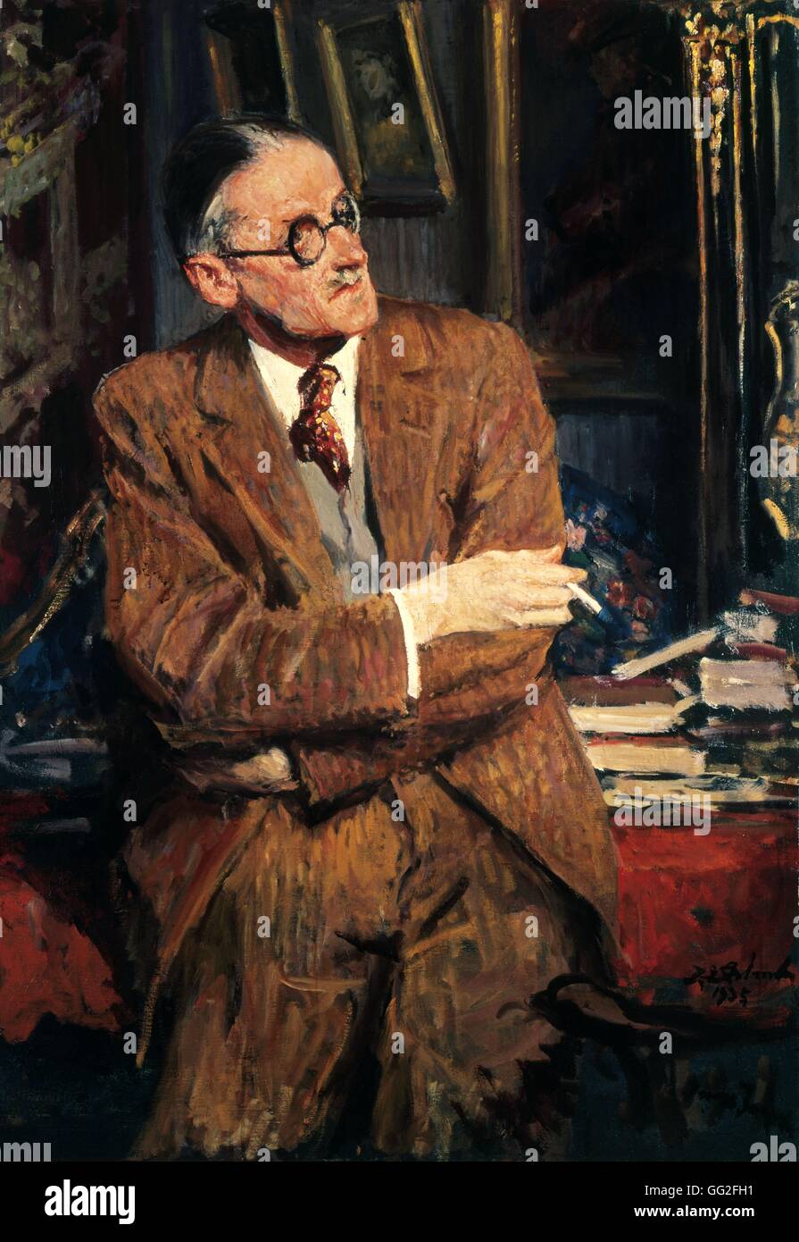 Jacques Émile Blanche (1861-1942) Ecole d'arte française Ritratto di James Joyce 1935 olio su tela (125 cm x 87,6 cm) di Londra, National Portrait Gallery Foto Stock