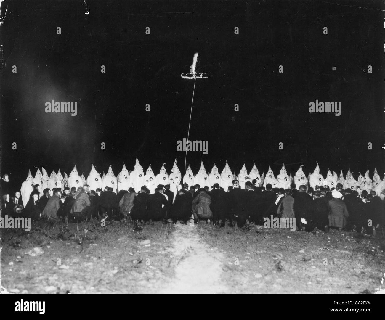 A Ku-Klux Klan incontro 1921-1922 Foto Stock