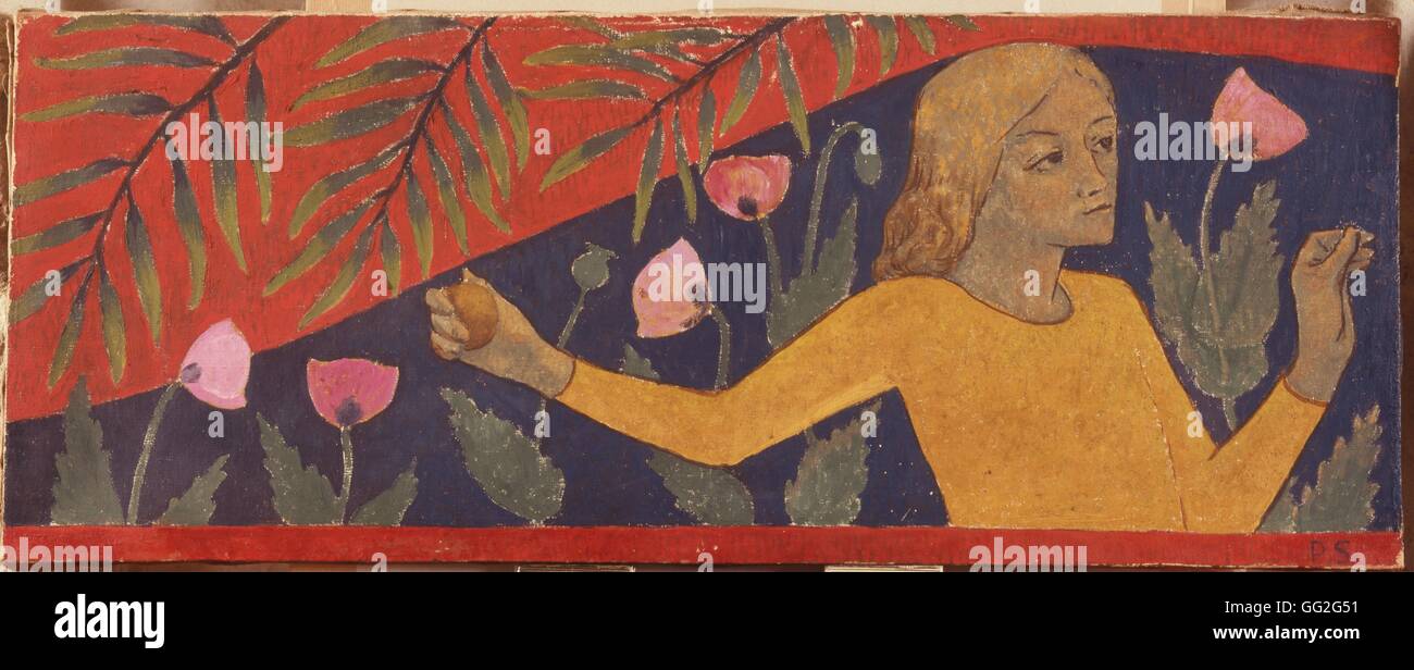 Paul Sérusier scuola francese La Fata con le palline dorate La Fée aux balles d'or 1912 olio su tela (40 x 99 cm) Collezione privata Foto Stock