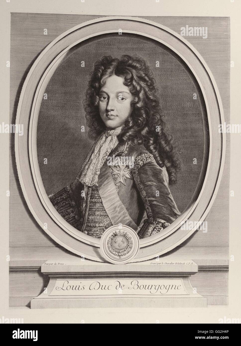 Louis de France (1682-1712), il duca di Borgogna, figlio di Grand Dauphin (Louis de France) Foto Stock
