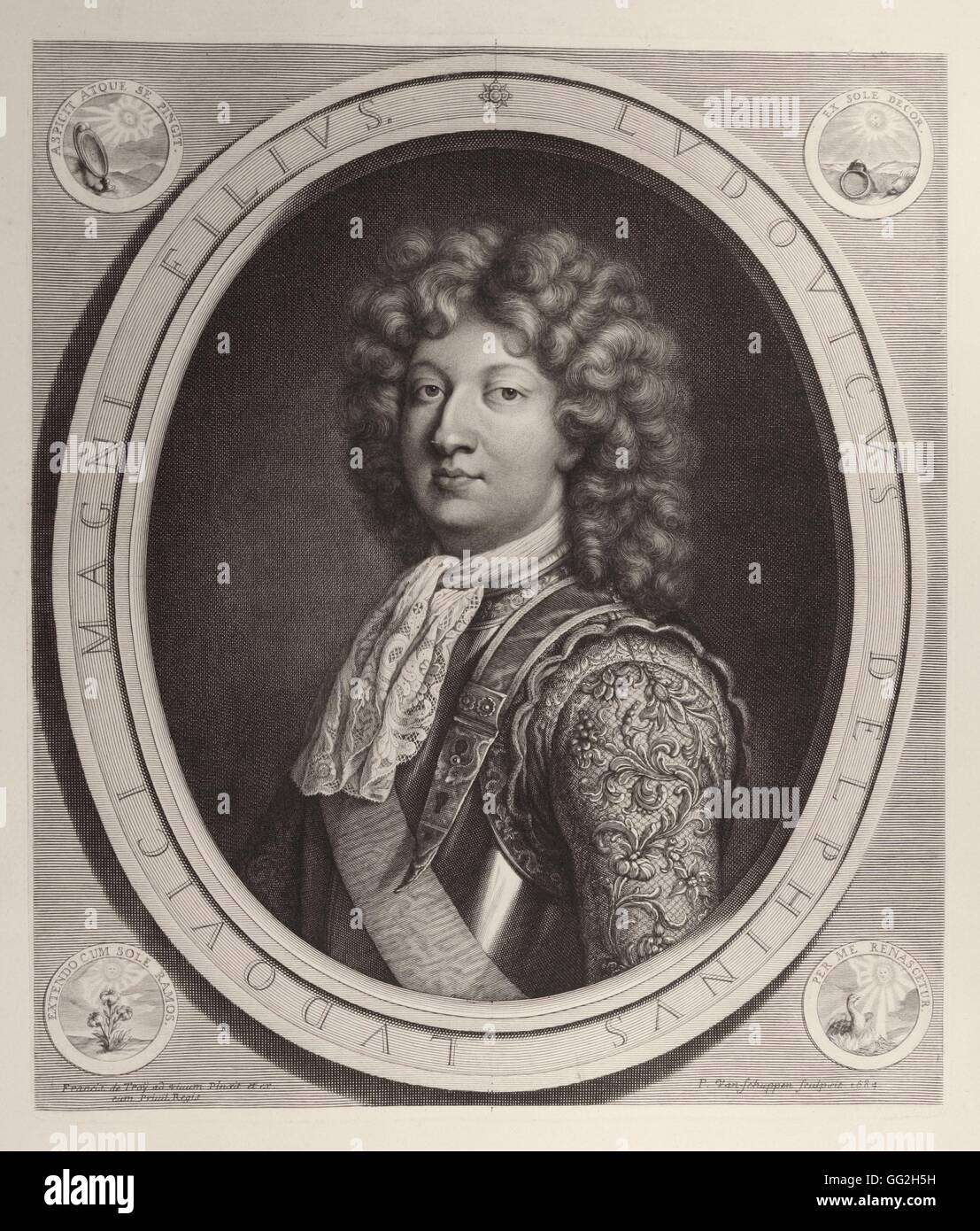 Luigi di Francia (1661-1711), noto come "le grand Dauphin' o 'Monseigneur", il figlio più anziano di Luigi XIV e Maria Teresa di Spagna Foto Stock