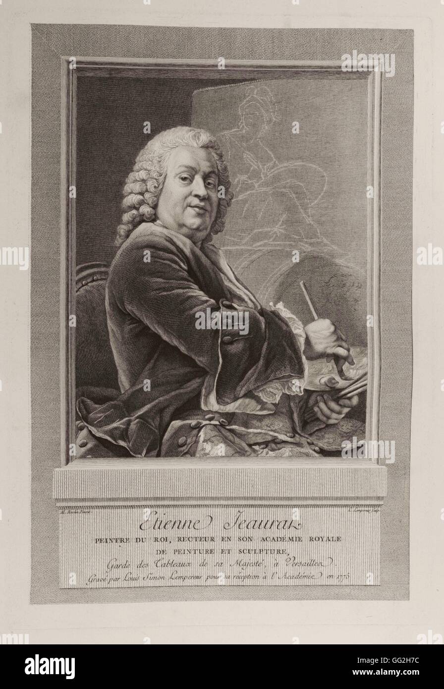 Dopo Alexander Roslin Etienne Jeaurat, (1699-1789), pittore francese e designer del XVIII secolo Foto Stock