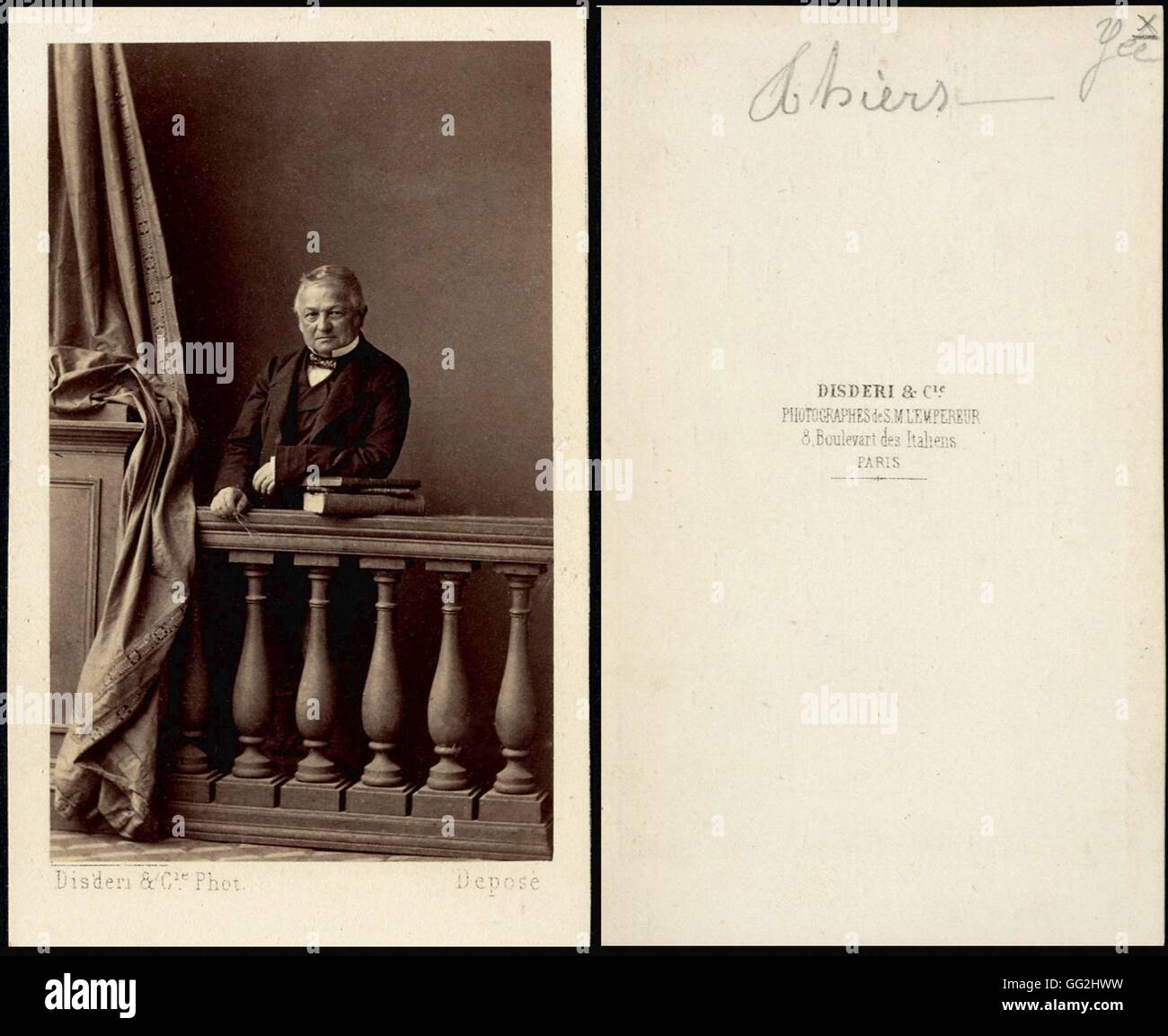 Adolphe Thiers 1797 1877 Statista Francese Presidente Della Repubblica Francese Tra Il 1871 E Il 1873 Foto Di Dimensioni Disderi Biglietto Da Visita Foto Stock Alamy