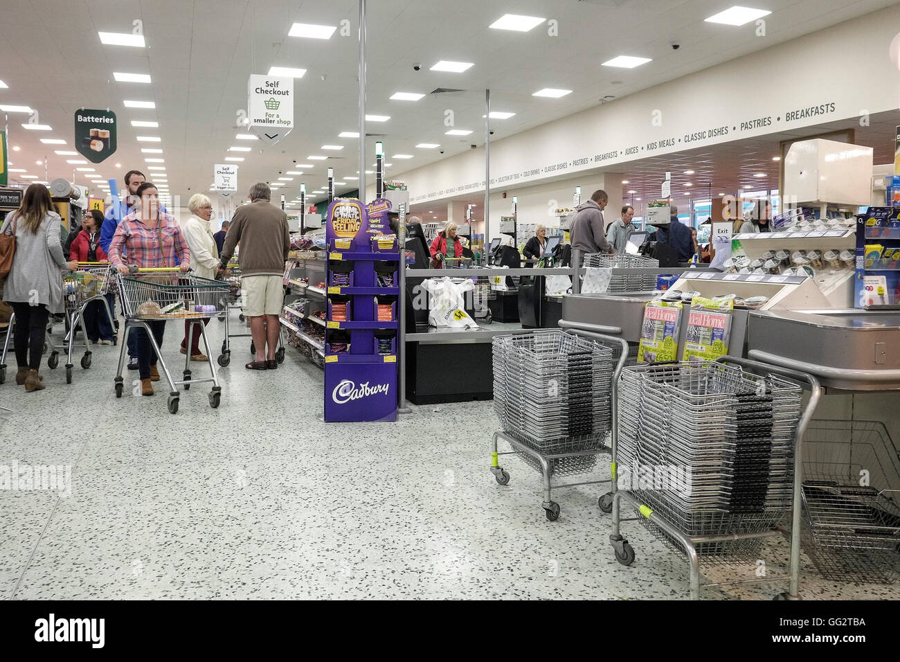 L'interno di un supermercato Morrisons. Foto Stock L'interno di un supermercato Morrisons. Foto Stock