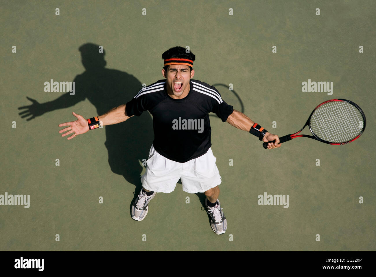 Giocatore di tennis Foto Stock