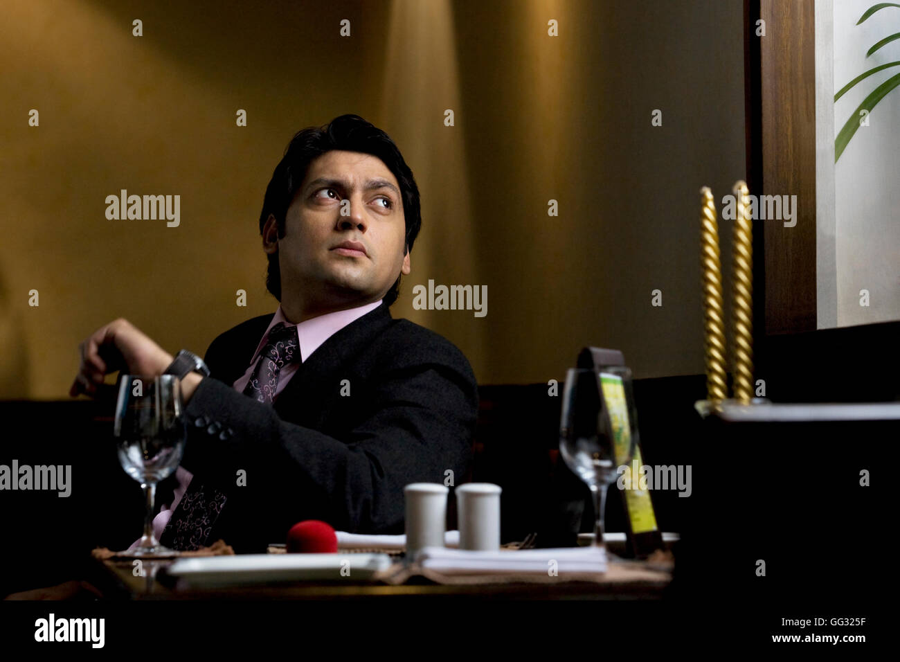 Executive in un pensiero Foto Stock