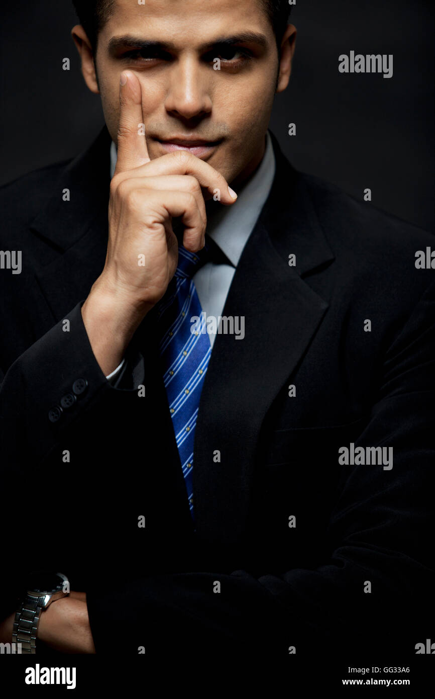 Ritratto di certi business man con il sorriso sicuro Foto Stock