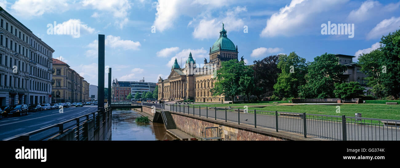 Tribunale federale House, Lipsia, Germania Foto Stock