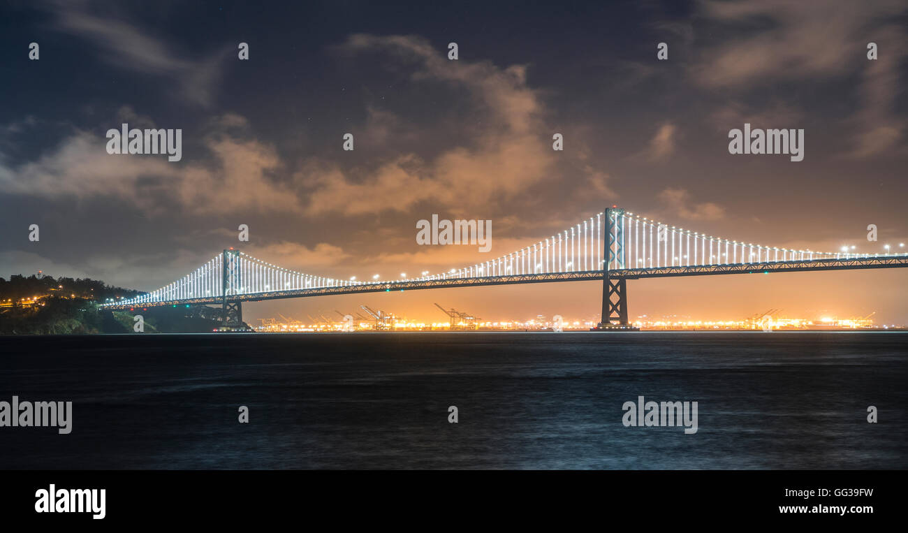 Ponte della Baia di San Francisco, Stati Uniti d'America Foto Stock
