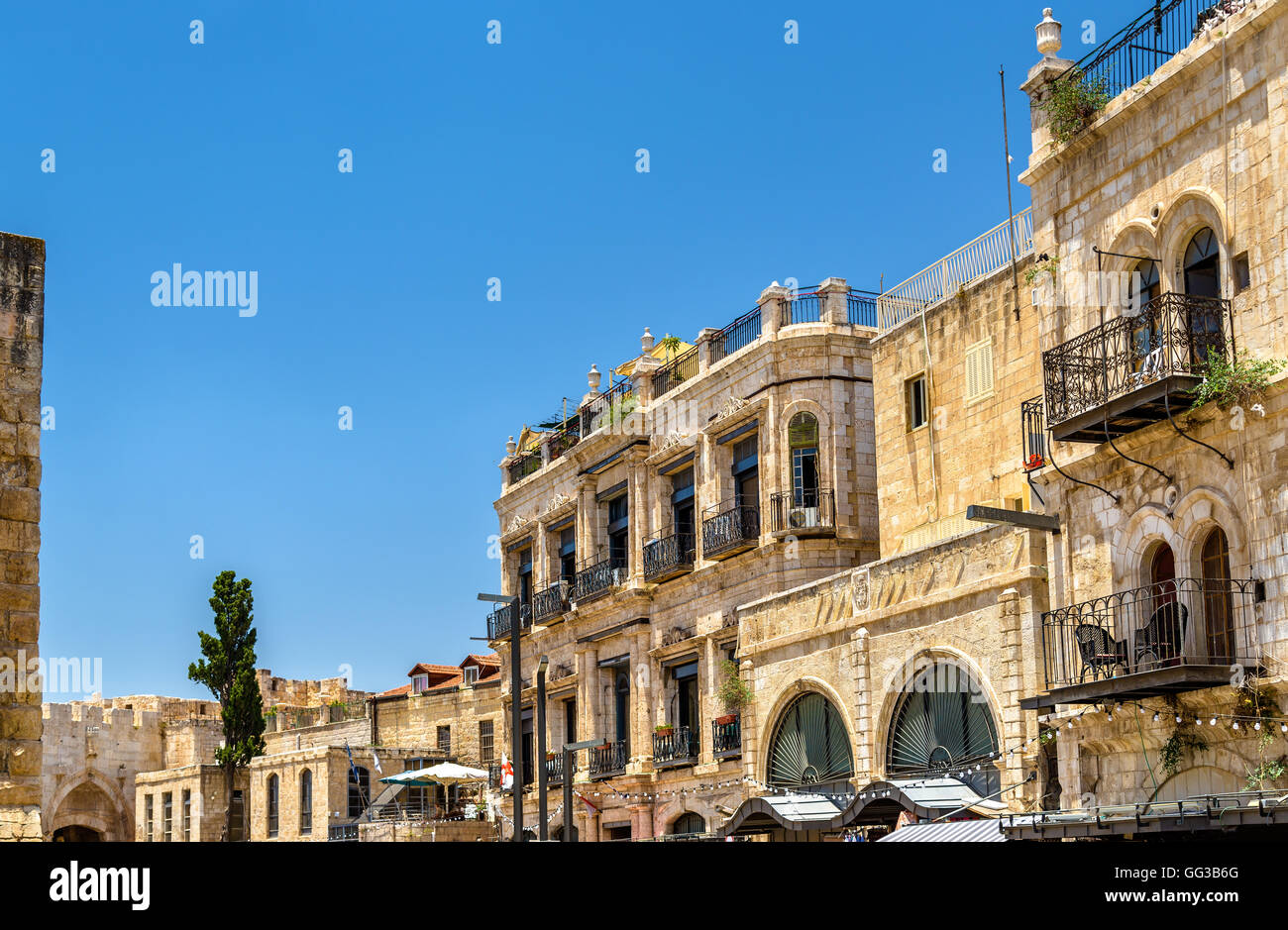 Immobili nel quartiere Armeno di Gerusalemme Foto Stock