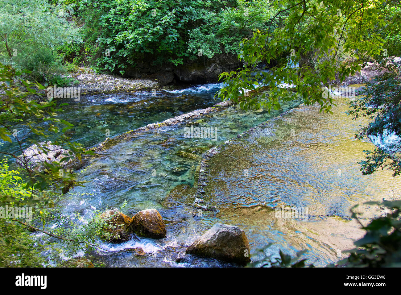 Sorgue river, Francia Foto Stock