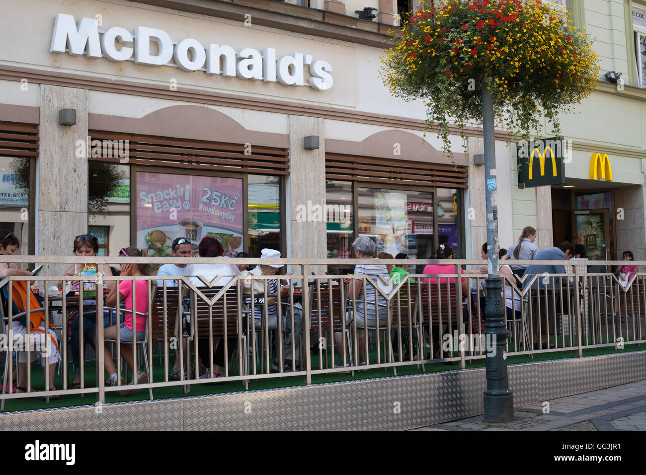 McDonald's a Karlovy Vary Repubblica Ceca Foto Stock