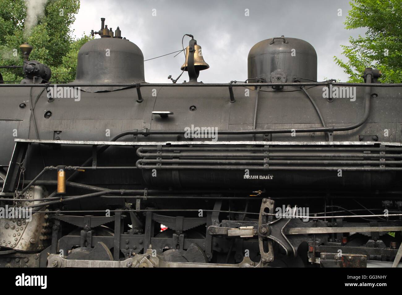 American locomotive a vapore Foto Stock