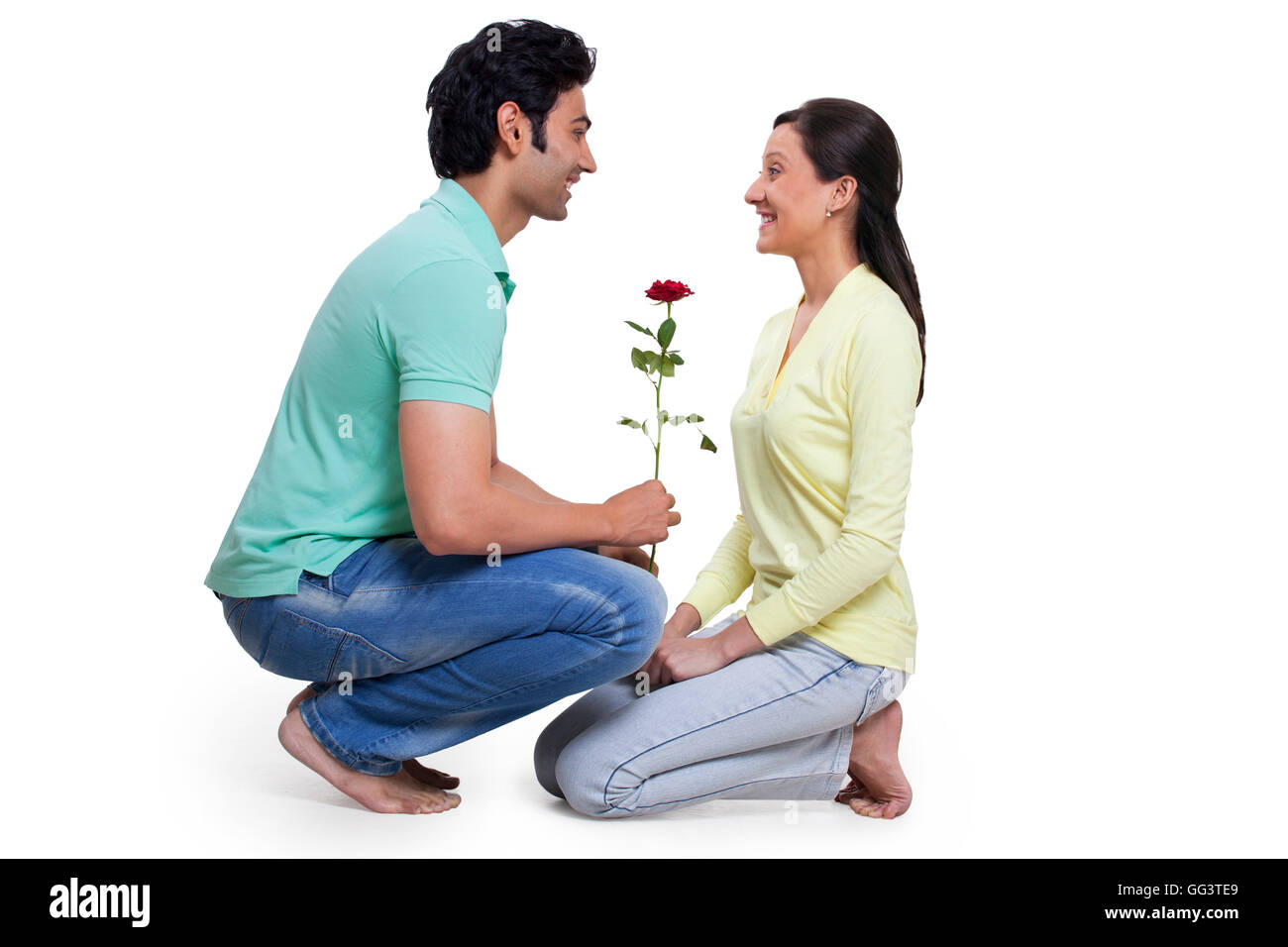 Coppia giovane in amore Foto Stock