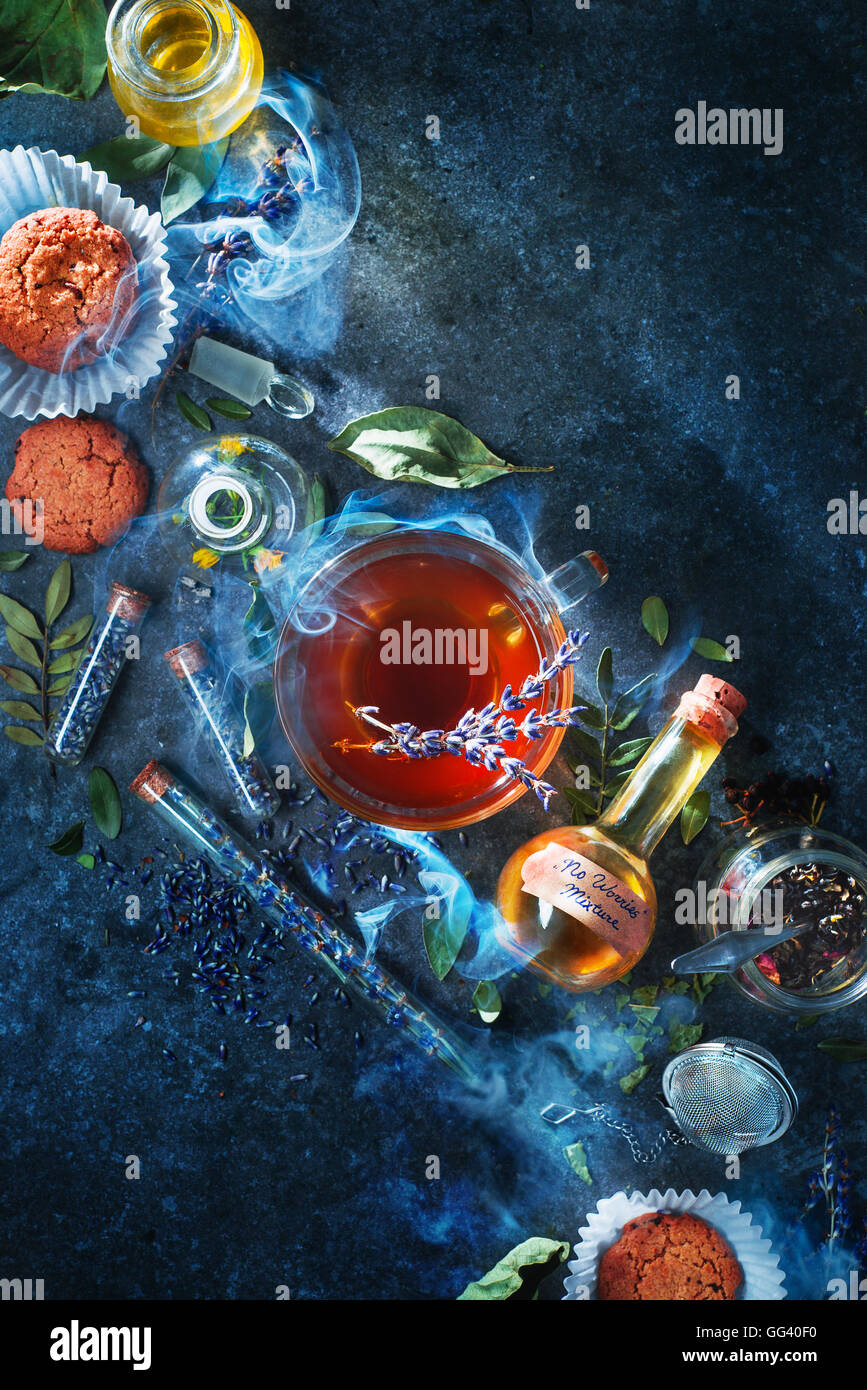 Tè incantato: non preoccuparti miscela Foto Stock